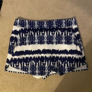 Blue and white Tiedye Envelope skirt